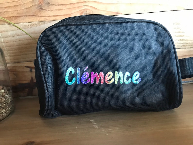 Trousse à maniques Prénom et couleur de flocage au choix Multicolore