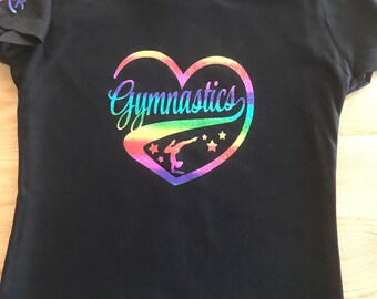 T shirt  gymnastique coeur