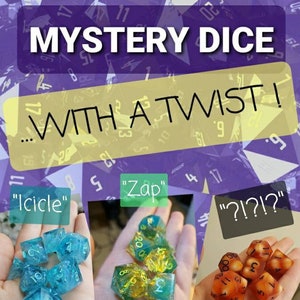TWISTERY! (Mystery Twist Dice) Dice Set For Dungeons And Dragons Tabletop RPG Games