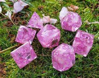 Sakura Tree (Cherry Blossom) tärningsset för Dungeons and Dragons bordsspel med rollspel