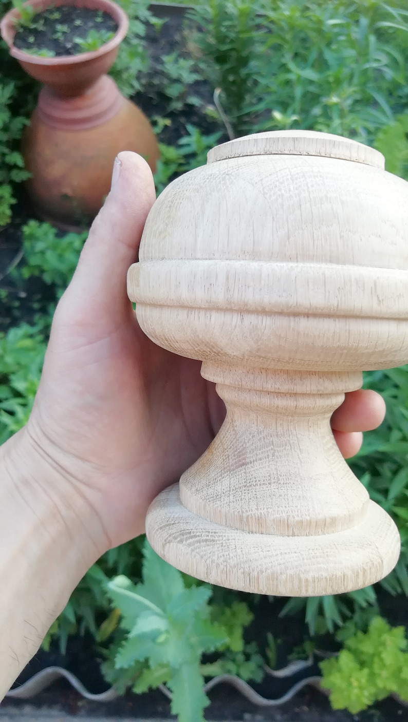 Big Wood Finial Post 1 item Staircase Finials Craft Wooden Etsy