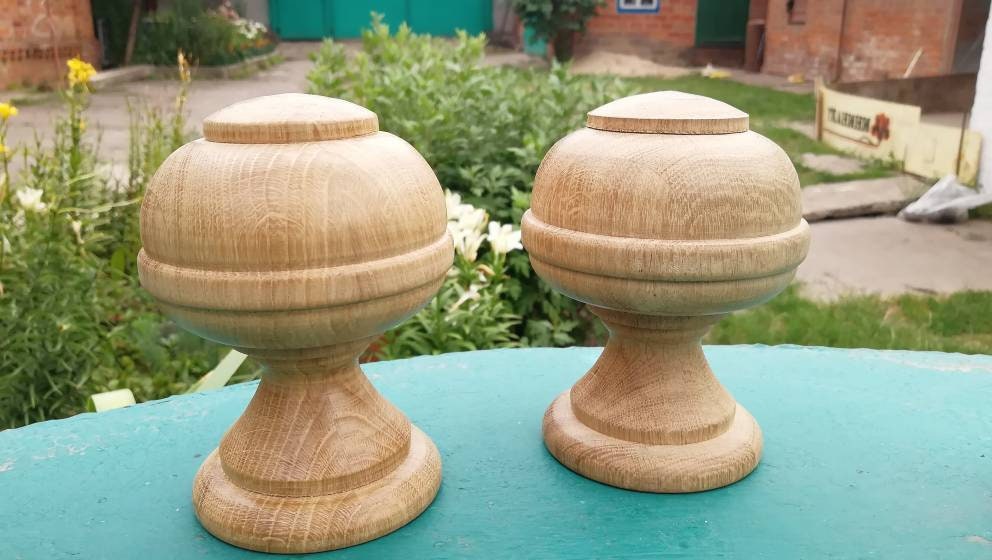 Big Wood Finial Post 1 item Staircase Finials Craft Wooden Etsy
