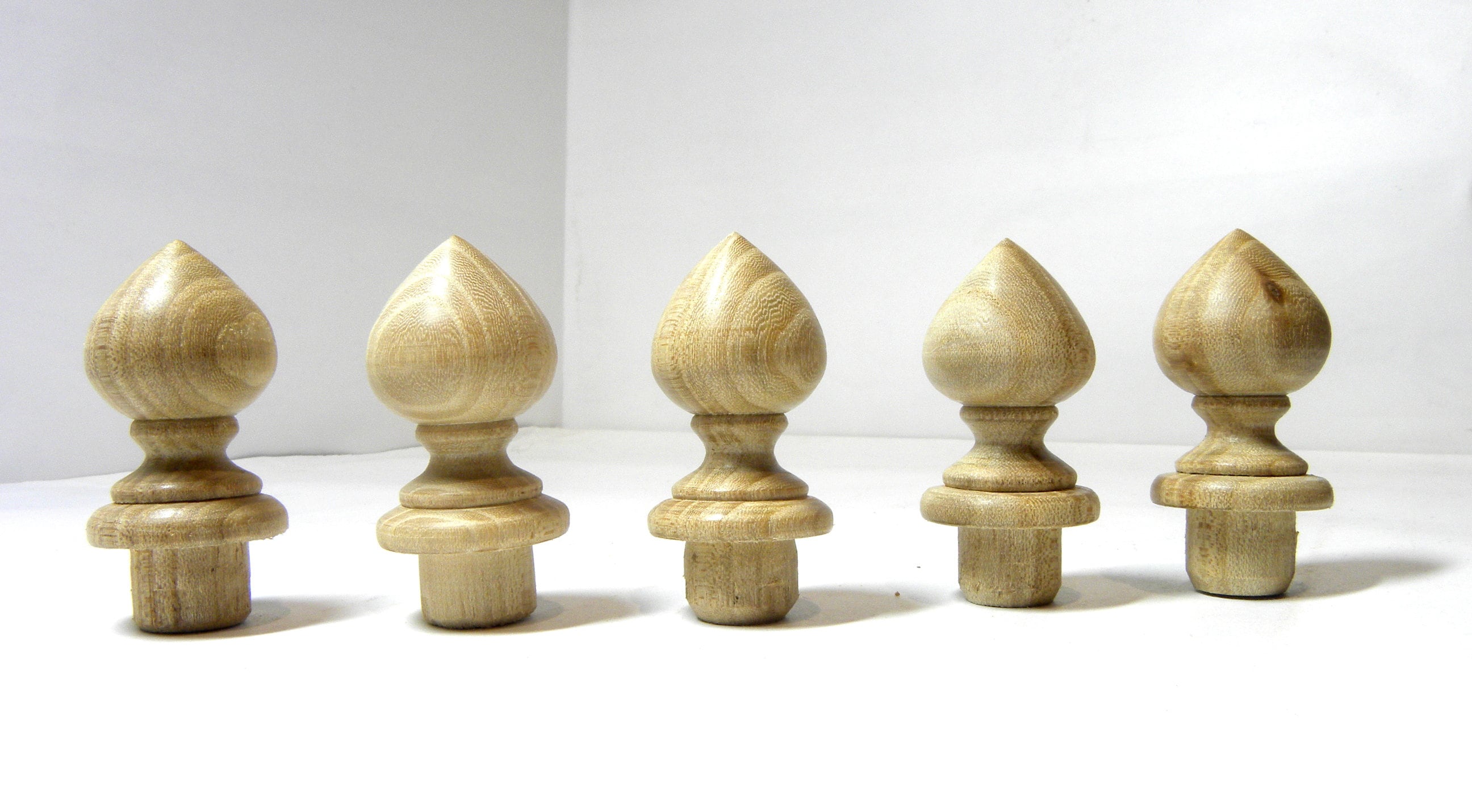 Wood Finial Finials Post Clock Craft Wooden Vintage Cap Etsy