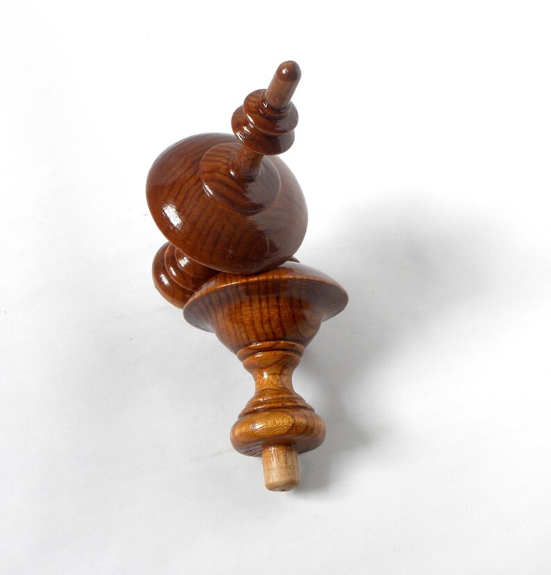 Wood Finial Post 2 item Clock Craft Wooden Vintage Cap Newel Etsy