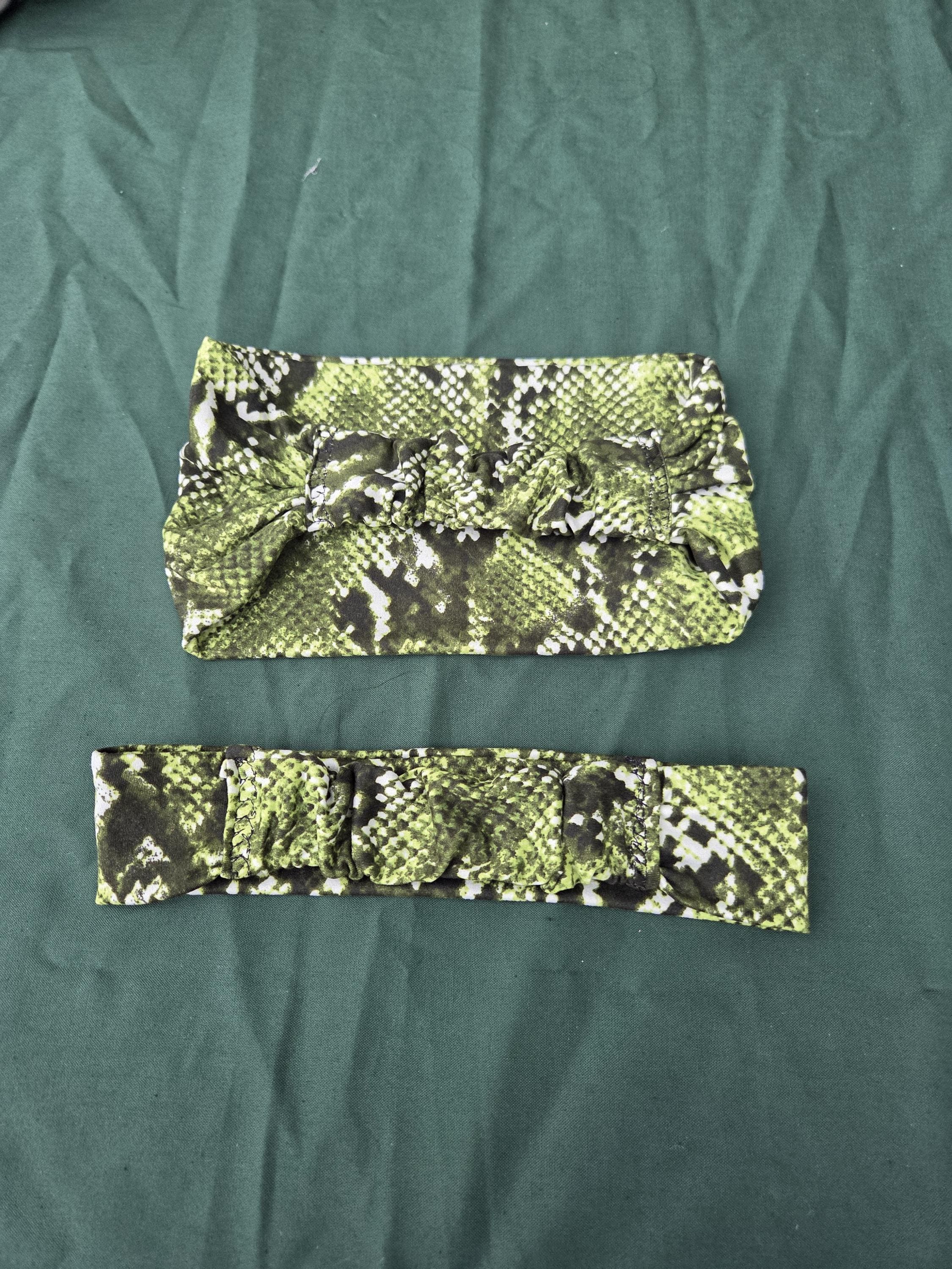 Green Real Python Snakeskin
Headband with Elastic In Back 1 of A Kind One Size e8f50809-c62d-45bc-a124-  main image 2