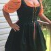 Scarlett Medieval & Renaissance Corset Style Dress Irish Dress the overdress 