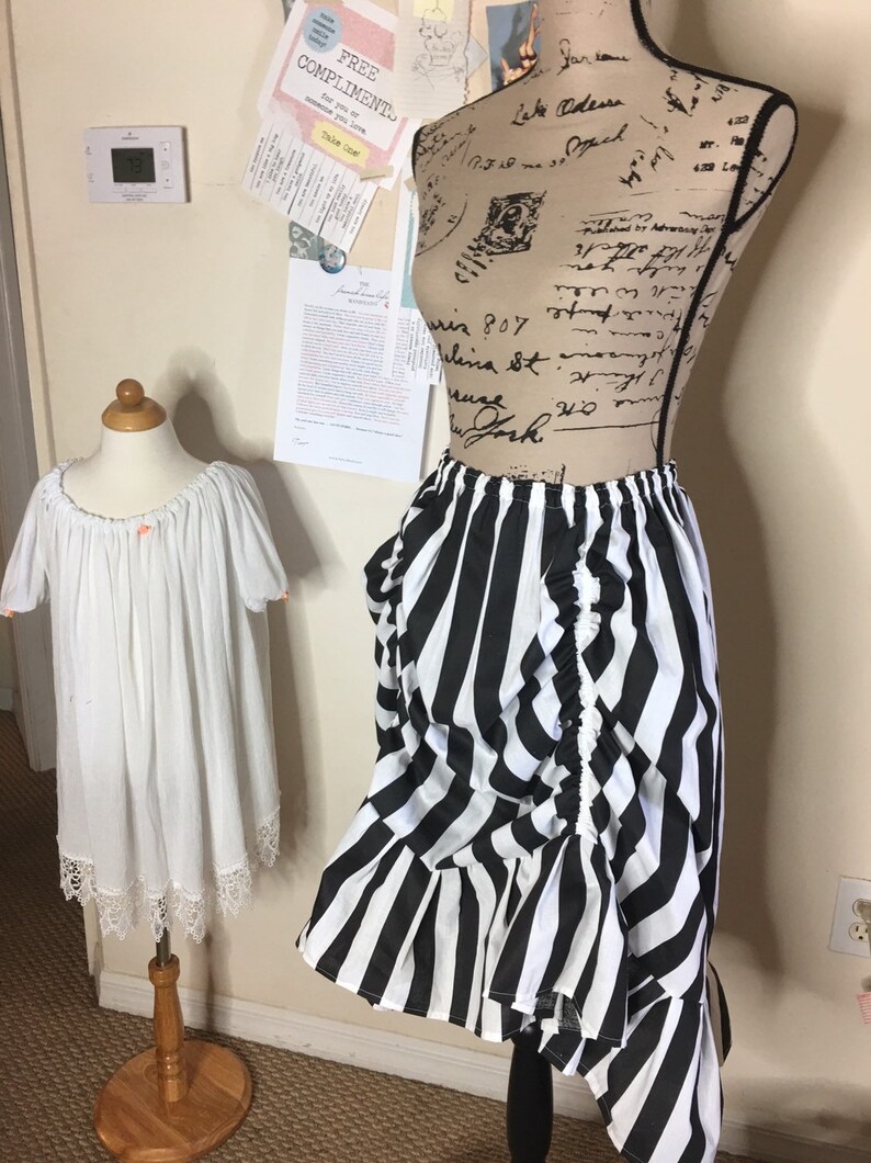 Kamia Pirate Wench Renaissance Striped Skirt - Etsy