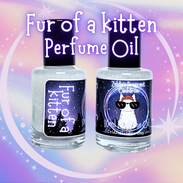 Scent of a Killer Kitten Shimmer Perfume Oil | Lilac | Sparkling Limoncello | Sunny Oranges | Lush Green Forest | Fresh Cool Air | Icy Musk