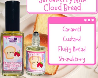 Strawberry Milk Cloud Bread Perfume | Strawberry Milk | Fluffy Bread | Egg Custard | Gourmand Perfume | Sweet and Cute | Choose your size