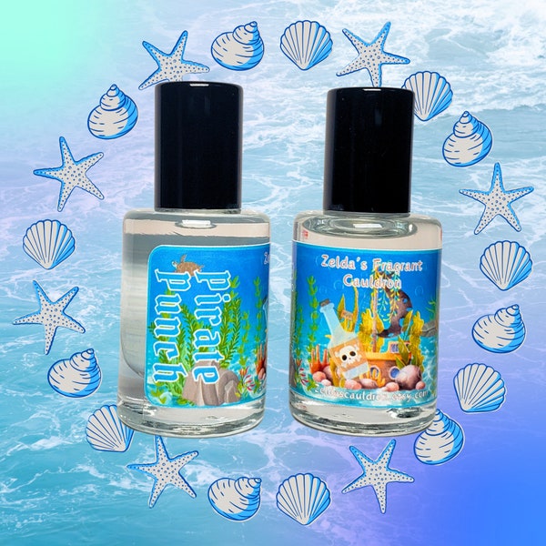 Pirate Punch Perfume Oil | Tropical Fruit Punch | Fresh Ocean Accord | Coconut | Pineapple | 10ml Rollerball Perfume Oil | Summer Scents