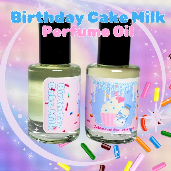 Birthday Cake Milk | Gourmand Perfume | Rich Vanilla Confetti Cake | Buttercream Frosting | Pure Sugary Delight | Dessert | Spray or Oil