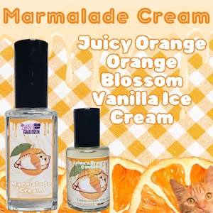 Marmalade Cream Perfume | Juicy Orange | Vanilla Ice Cream Orange Blossom | Musk | Orange Cream | Fruity Bakery Gourmand | Cute Cats |