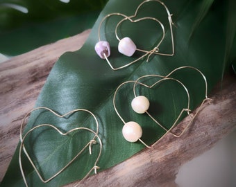 Jumbo heart hoops