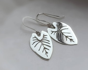 Kalo Leaf Taro Earrings