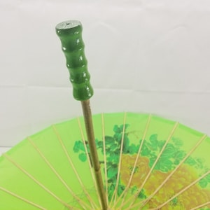 Antique Japanese Parasol 1920s Umbrella Bamboo