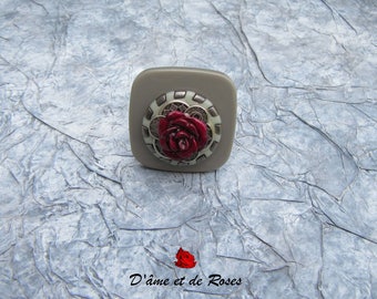 Ring 2 gray and pink and plum