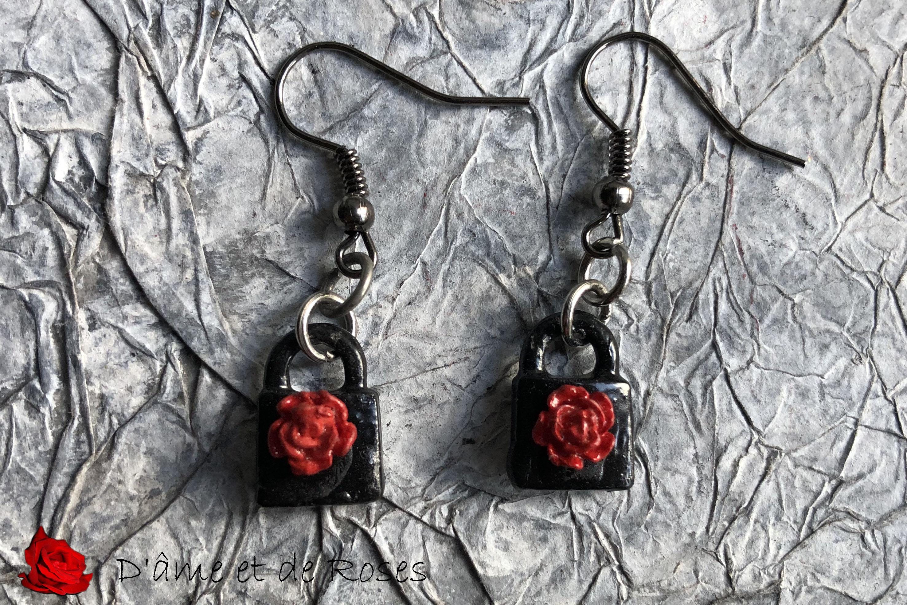 Boucles D’oreilles Cadenas Pour Hommes Et Femmes - Verrouillage Original - Alliage