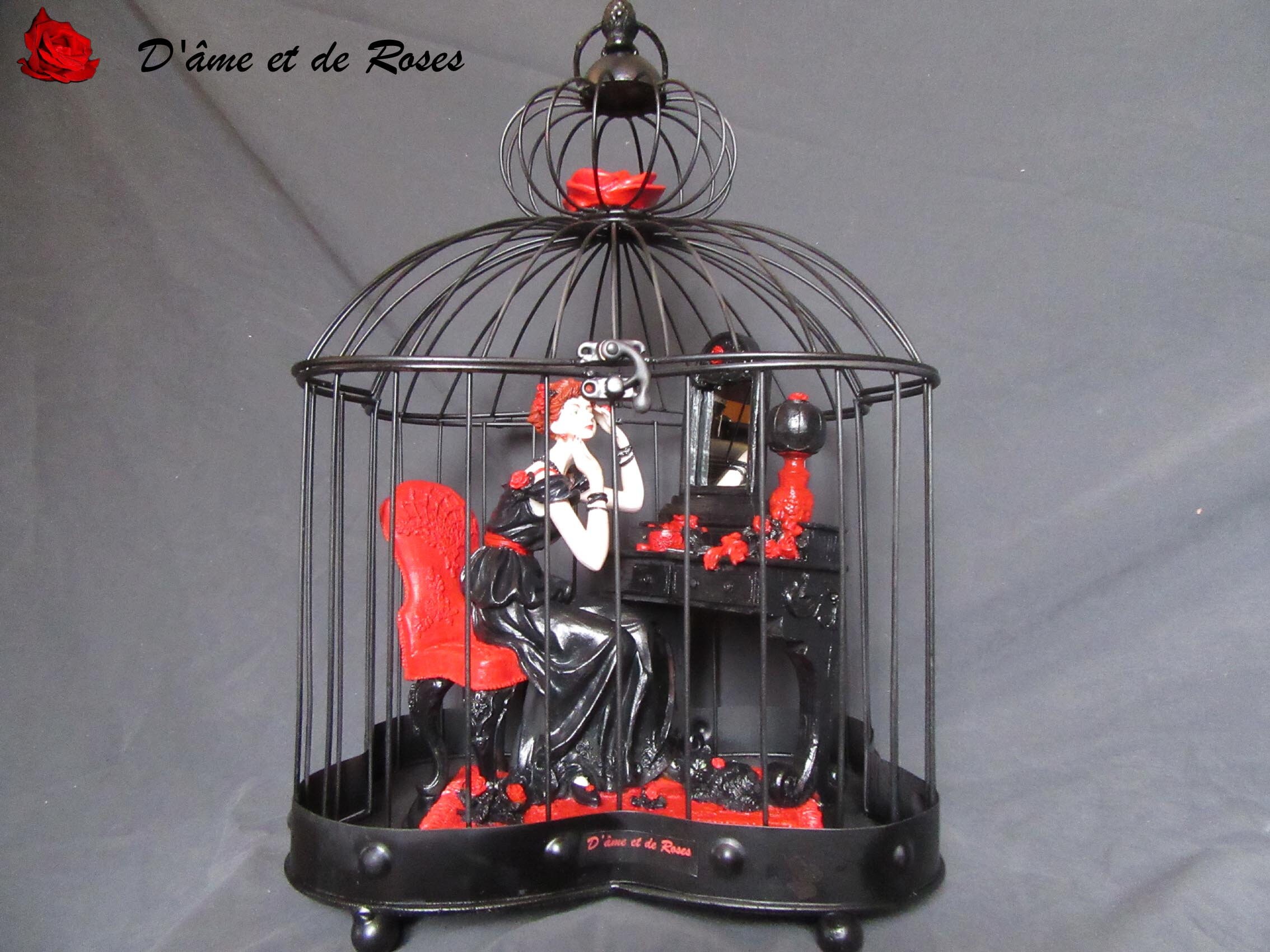 Rose en Cage 1 Rose Se Maquille