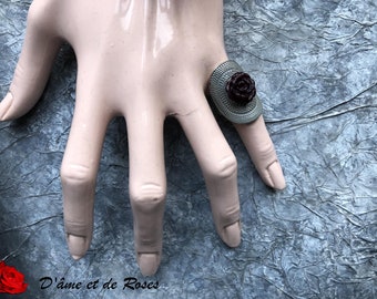 Plum pink gray ring 1
