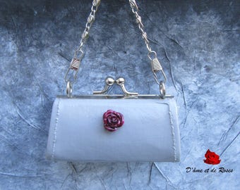 Sac 4 mini sac gris et rose prune