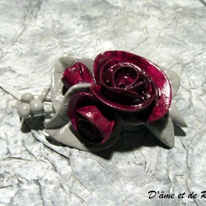 Broche en argent pur S925, perle de Zircon, fleur de prunier