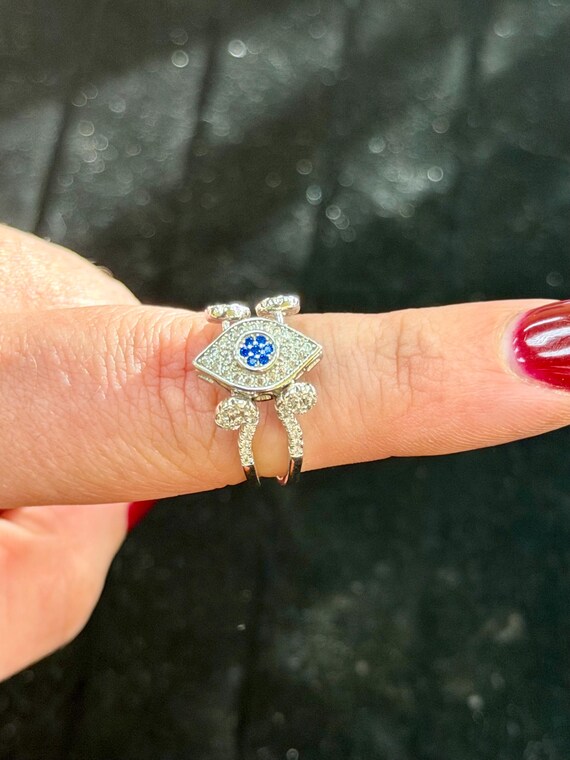 Two Sided, Evil Eye, 925 Silver Ring - Protection - image 2