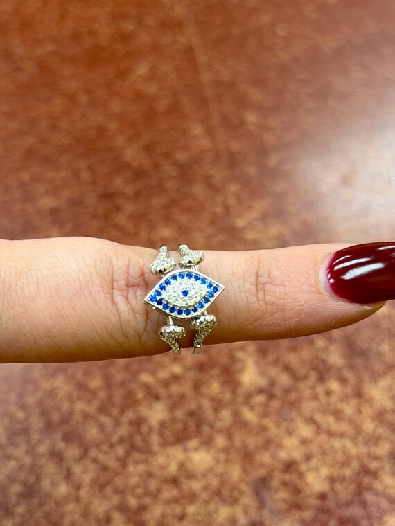 Two Sided, Evil Eye, 925 Silver Ring - Protection - image 4