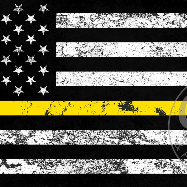 Thin Yellow Line Dispatcher Flag License Plate Download