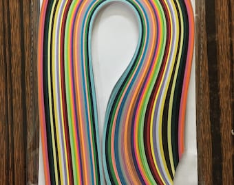 Multicolored Quilling Paper Strips