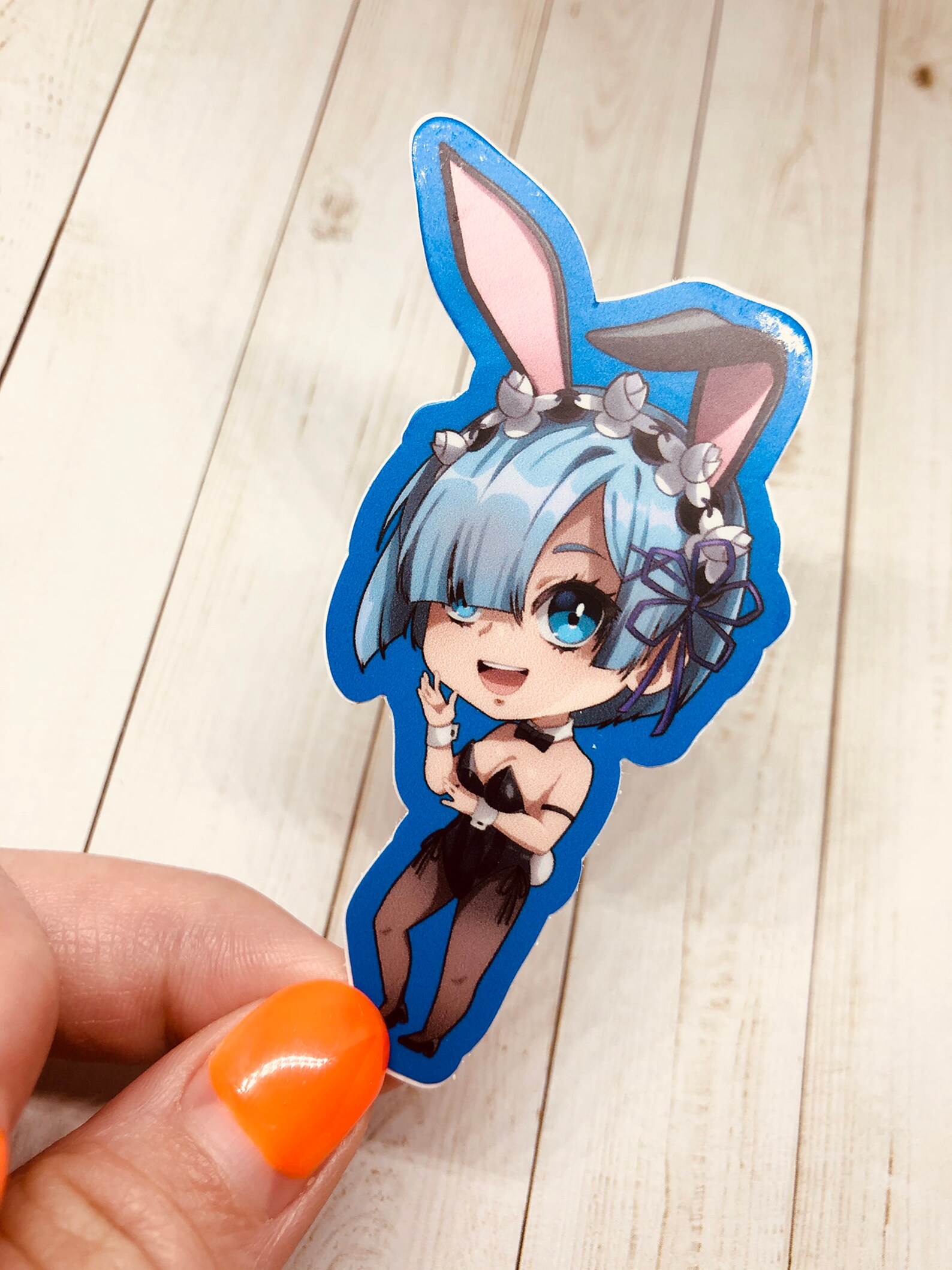 Bunny Girl Ram and Rem Stickers Etsy