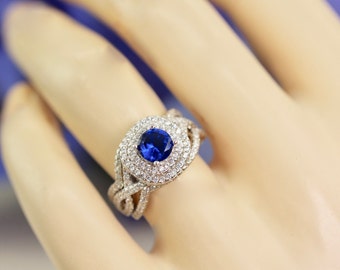 Anello di fidanzamento antico vintage da 2 carati con Anello di fidanzamento antico vintage da 2 carati con