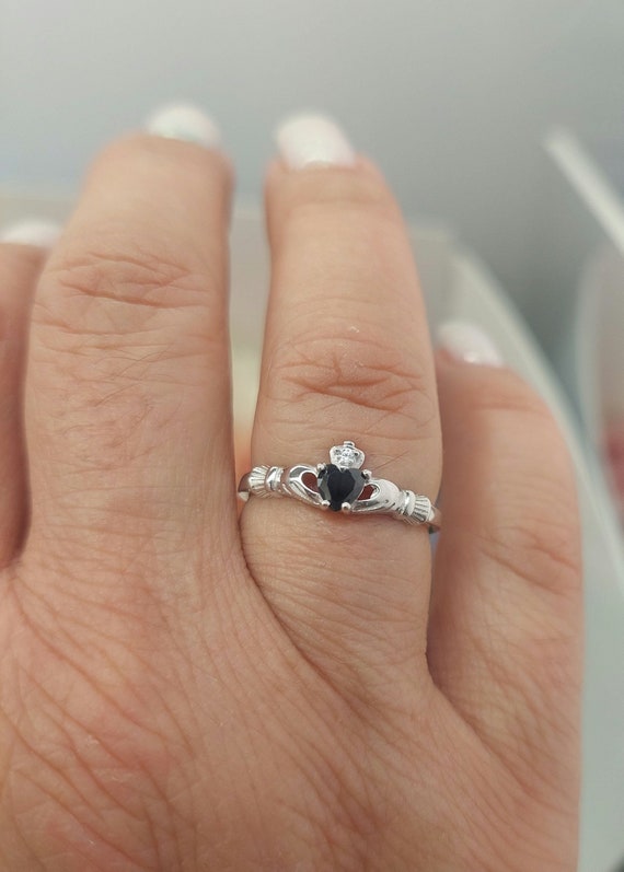 Anello Claddagh In Argento 925, Gioiello Tradizionale Irlandese - Foto 6