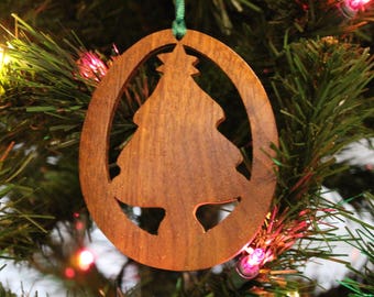 Ornament - Christmas Tree - Walnut