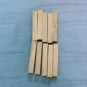 5&quot; Pen Blanks (Pk of 10)- White Oak