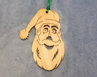 Ornament - Santa - Poplar