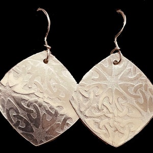 Textured Sterling Silver Earrings