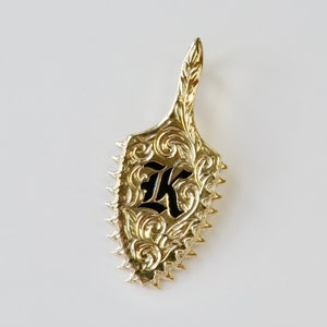 14 Karat Solid Gold Personalized and Engraved Leiomano Pendant | Hidden Bail Included | Made in Hawai&#39;i