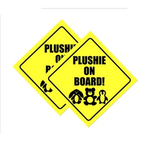 Zestaw 2 naklejek „Plushie On Board”