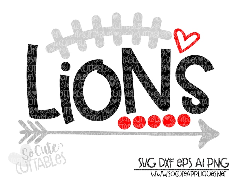 Lions SVG, Lions football svg design, team spirit svg, football