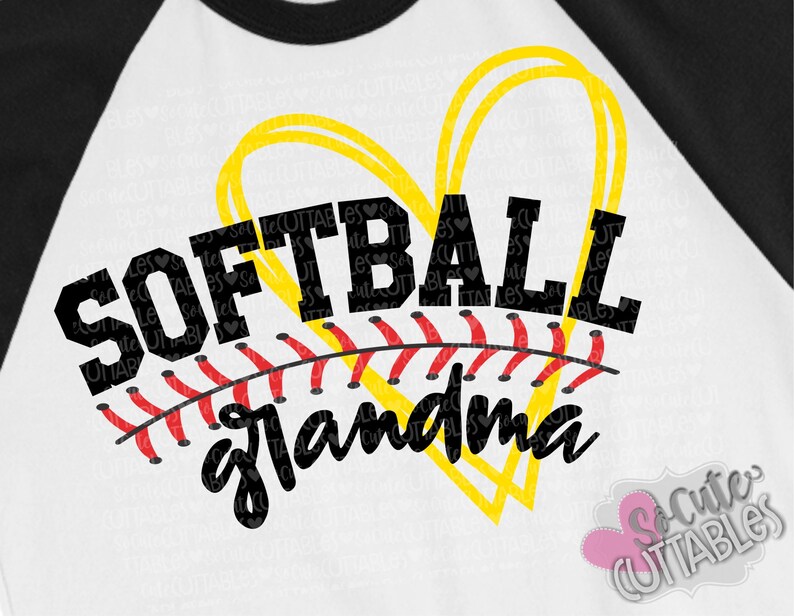 Download Softball svg Softball grandma SVG softball coeur svg | Etsy
