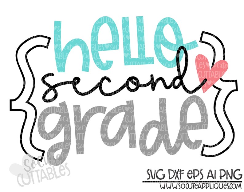 Papercraft Clip Art 1st Day Of School School Cut File Preschool Pre K To 6th Grade Back To School Svg Bundle Socutecuttables Hello 1st Grade Svg Svg File