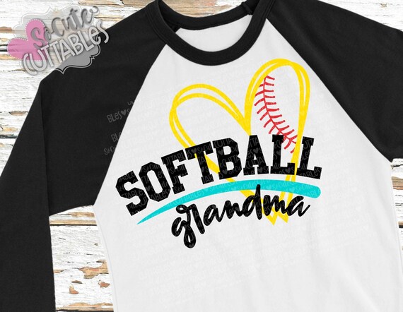 Download Softball grandma SVG softball heart svg softball svg | Etsy