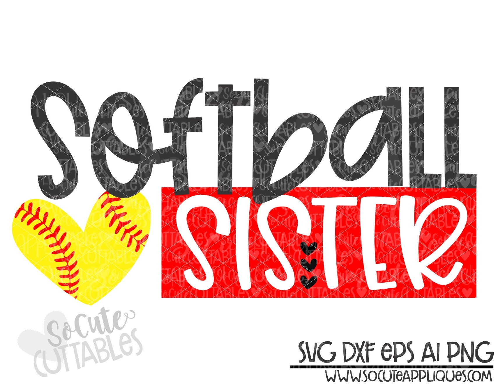 Softball Softball Sister Svg Softball Little Sister SVG Etsy