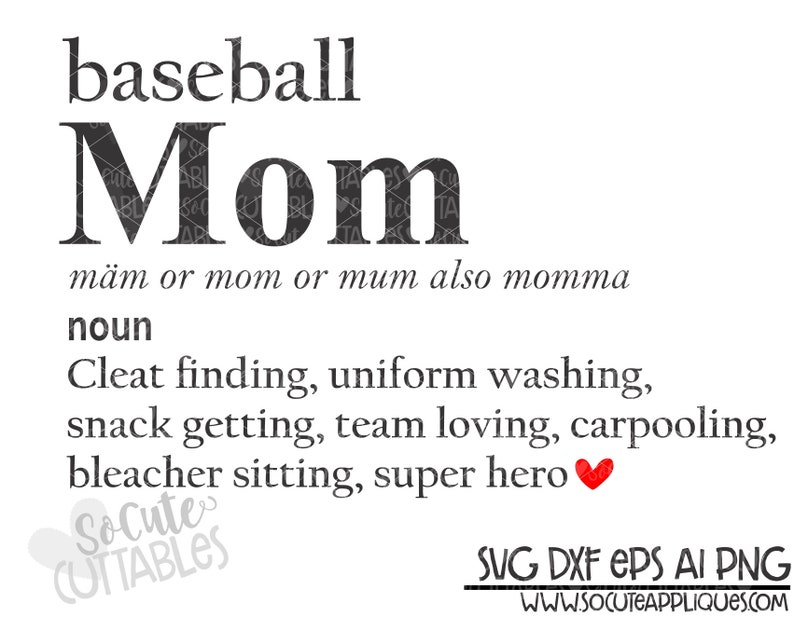 Download Love You More Than Baseball Baseball Cut File Baseball Mom Definition Svg Baseball Svg Baseball Mom Svg Socutecuttables Paper Party Kids Scrapbooking Delage Com Br