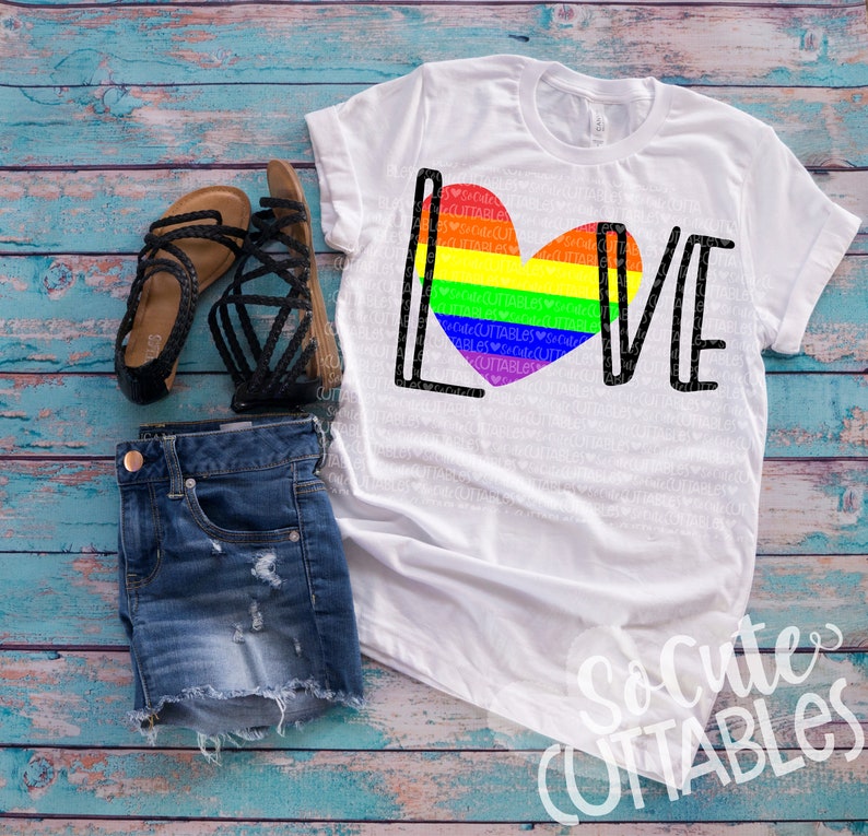 Valentine/'s Day gay pride Valentine/'s Day clipart rainbow hearts svg love rainbow heart SVG SoCuteCuttables valentines day svg