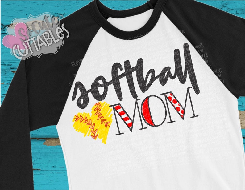 Softball Mom SVG Softball Svg Design Mom SVG Live Love Etsy
