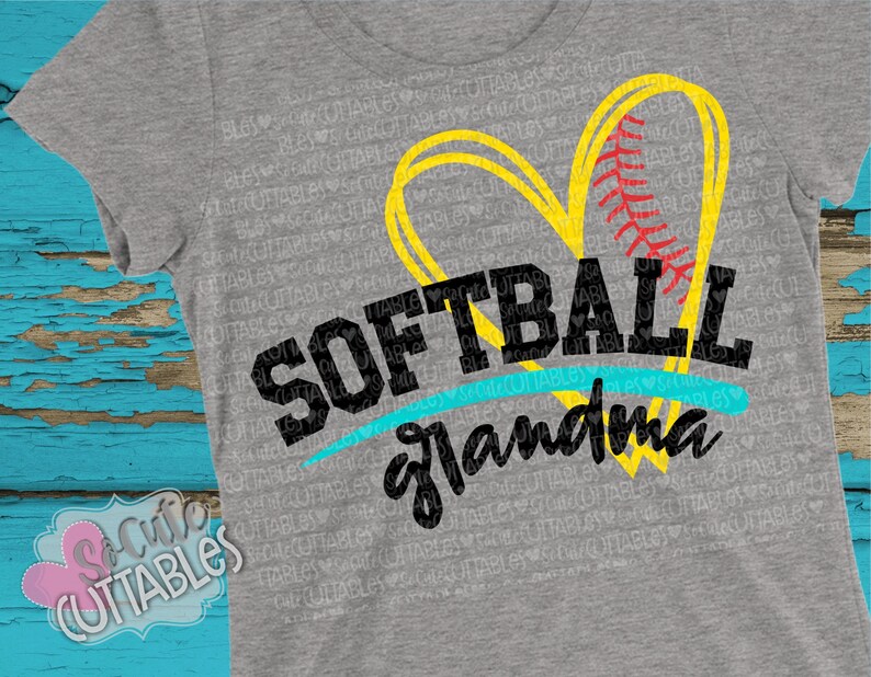 Download Softball grandma SVG softball heart svg softball svg | Etsy