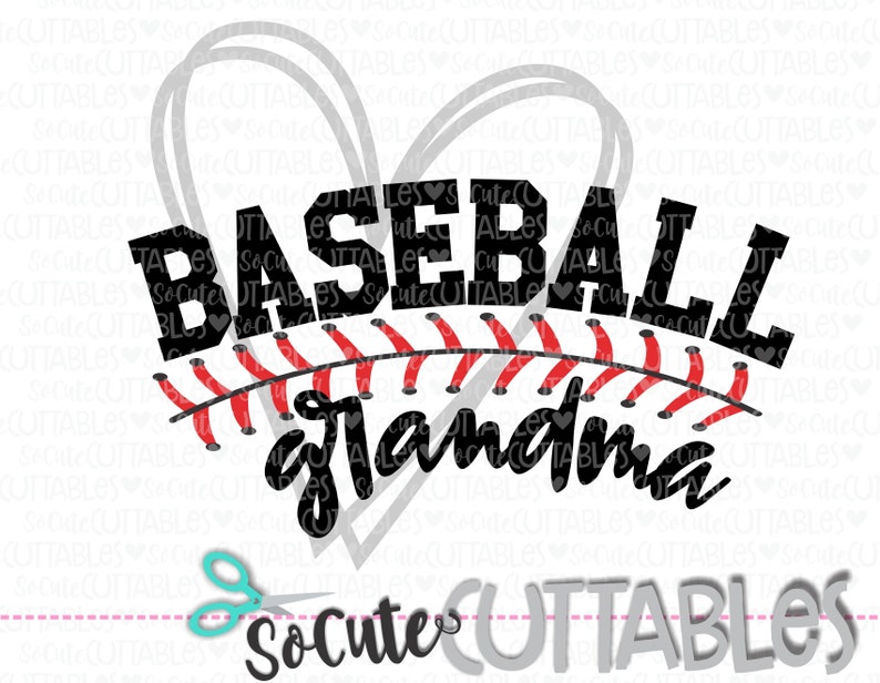 Download Baseball SVG Basbeball Grandma svg design heart baseball ...
