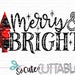 Christmas SVG cut file, Merry & Bright SVG, Buffalo plaid distressed Christmas tree SVG cut file, Christmas cut file, Merry Christmas svg 