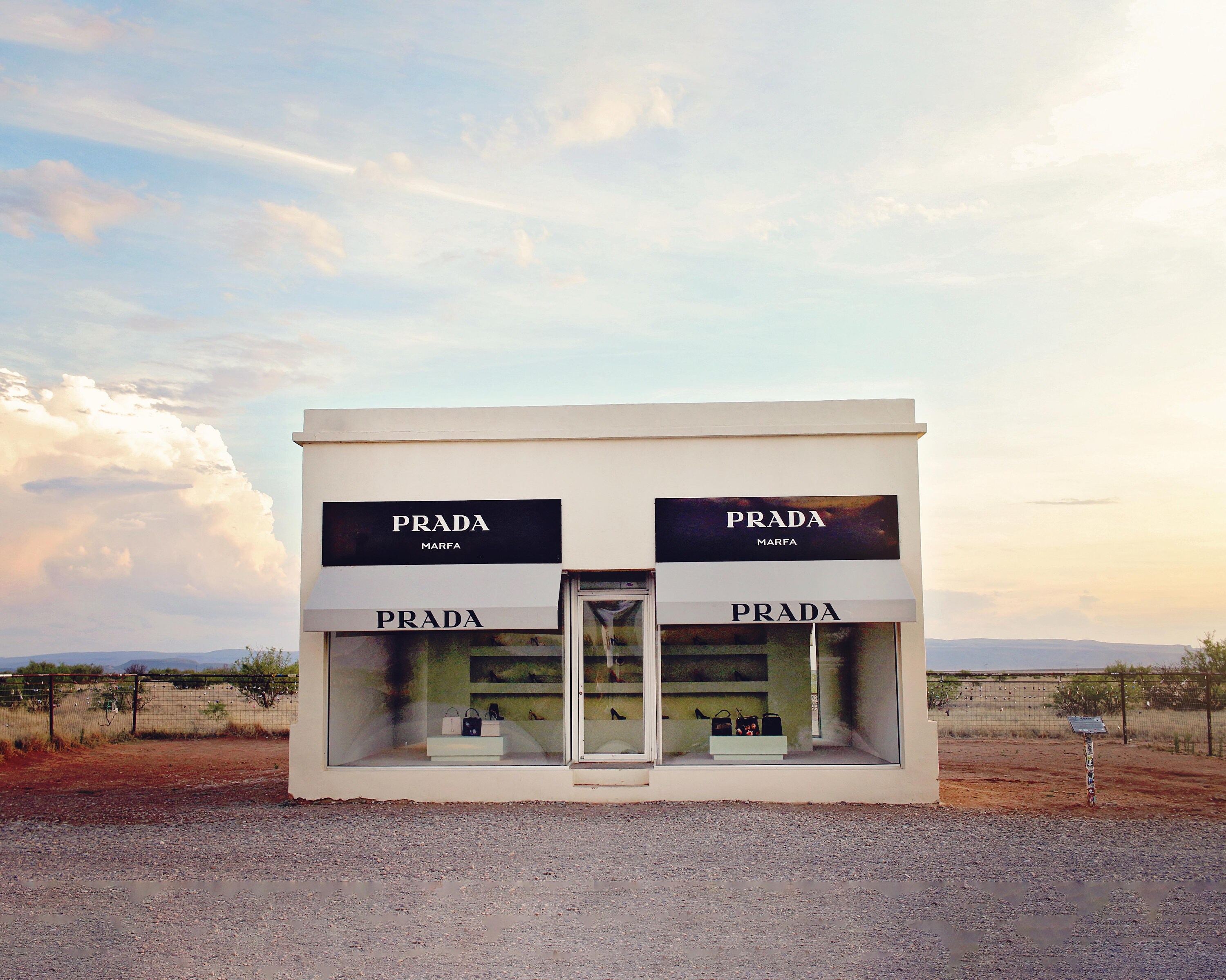 Prada in the Desert Prada Store West Texas Valentine Marfa Etsy